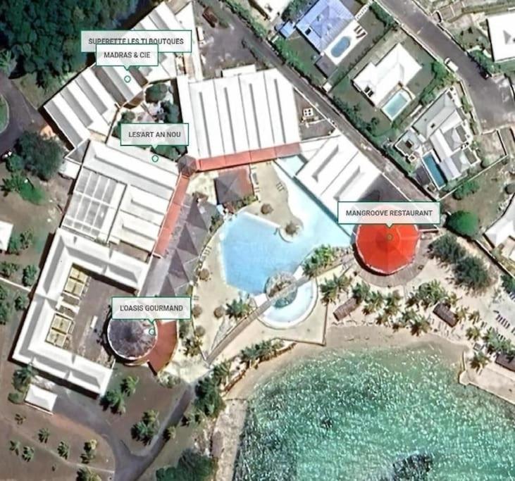 Studio Bord De Mer Avec Piscine - Le Manganao, Saint-Francois Ngoại thất bức ảnh